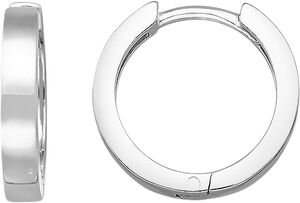 Simple creoler 13mm - Sølv