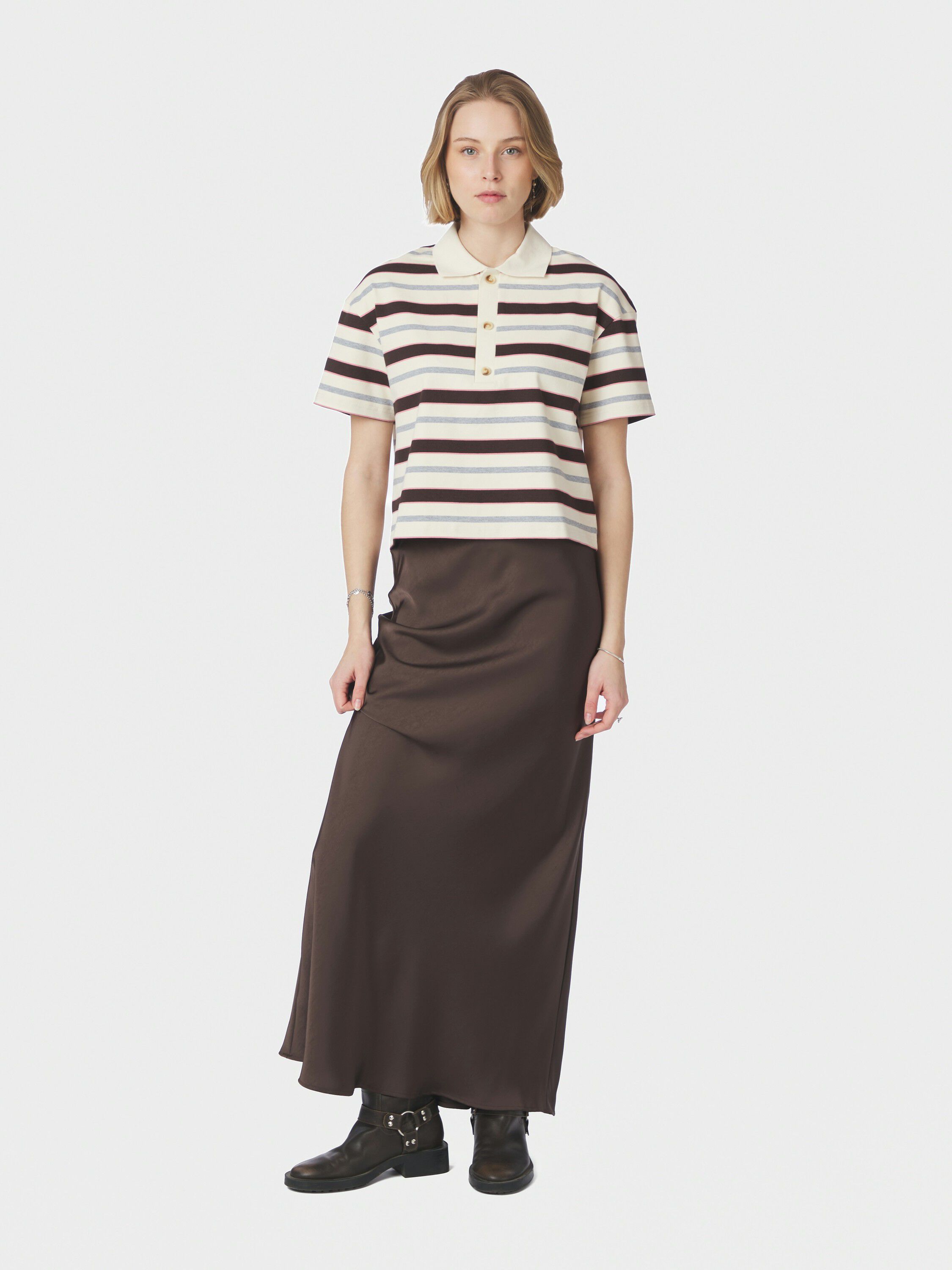 Vennera Triple Stripe Polo Tee