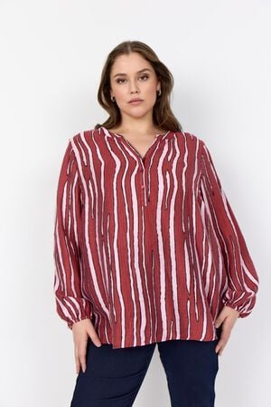 Curvy WA-CHANELLA 1 Bluse Rød