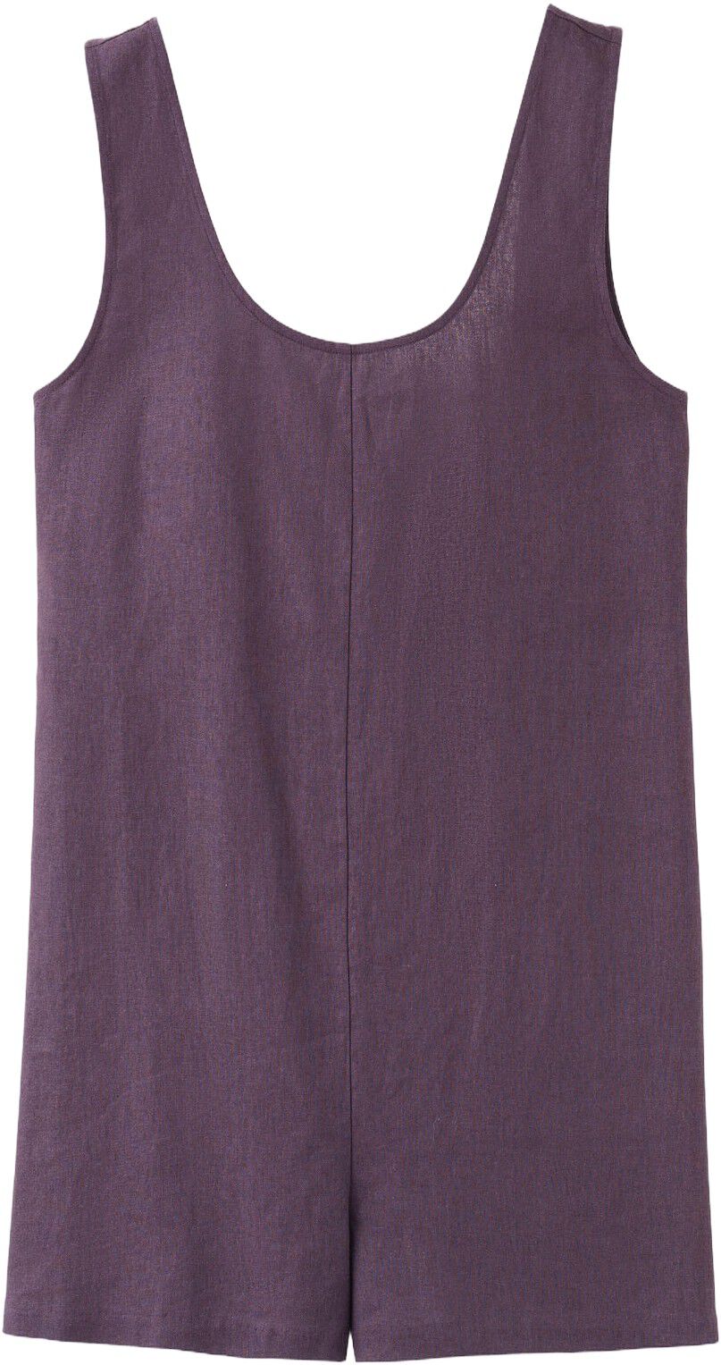 Linen jumpsuit with open back