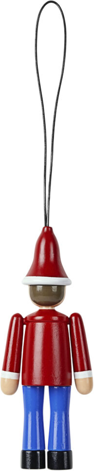 Julepynt Jule Ole & Jule Lise r&oslash;d/bl&aring;/hvid