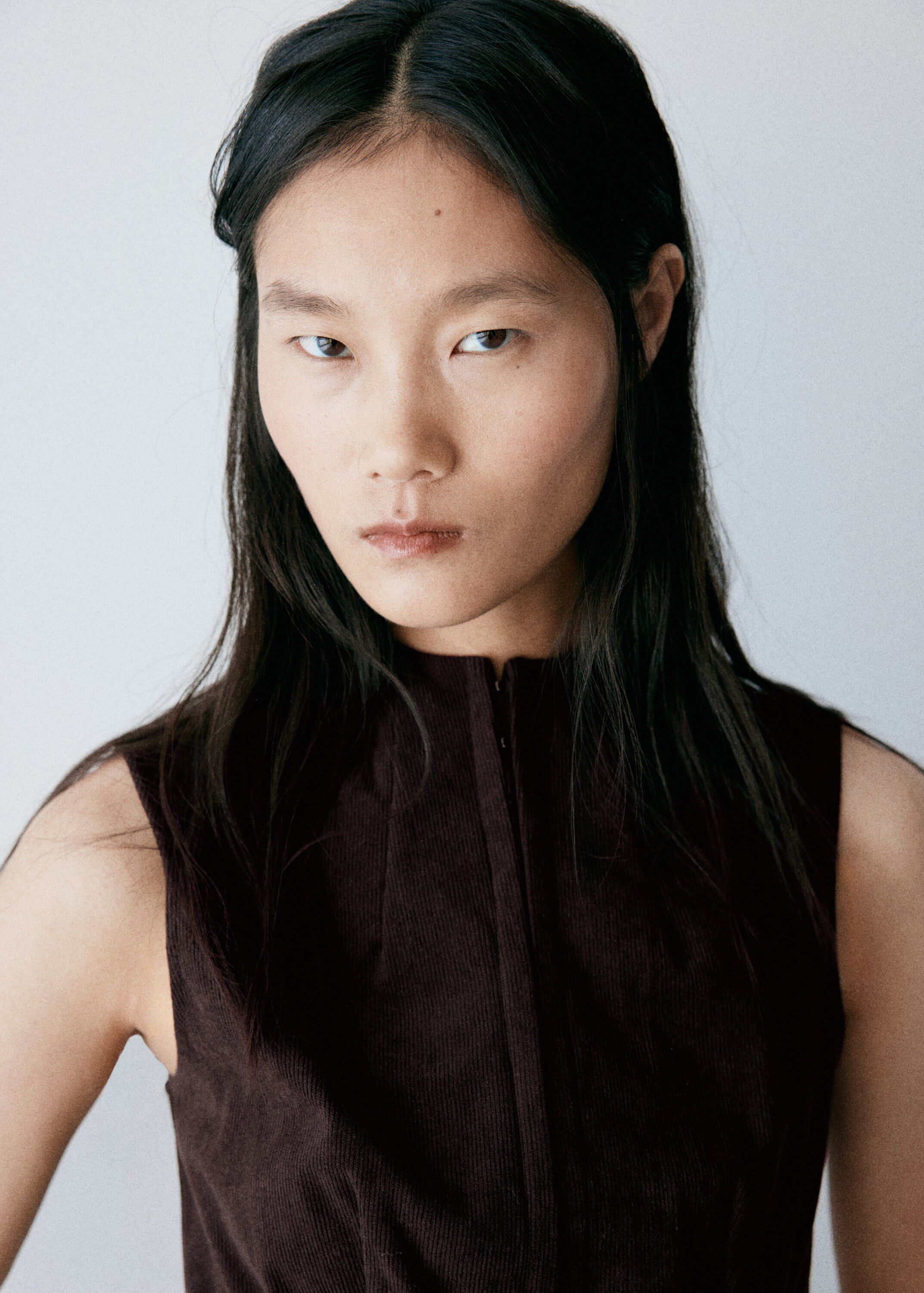 Tailored waistcoat with hook-and-ey