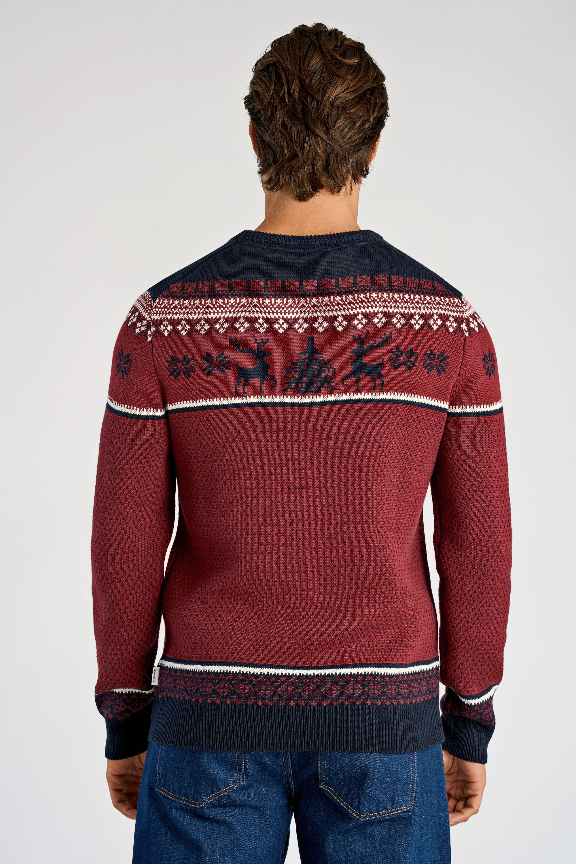 Jacquard holiday knit