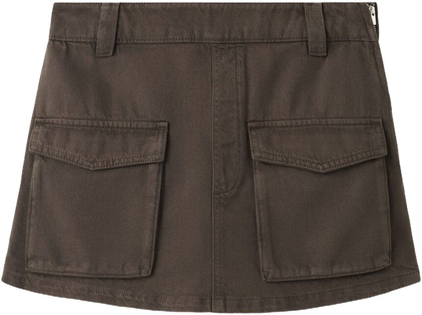 Cargo denim culottes