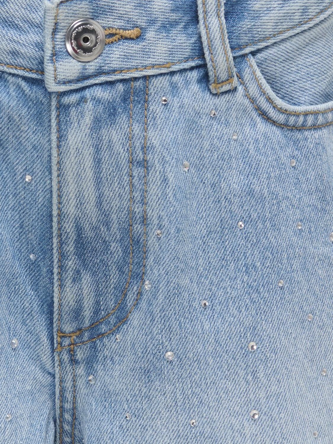 Kogsonny Hw Wide Rhinst Dnm Shorts Azg