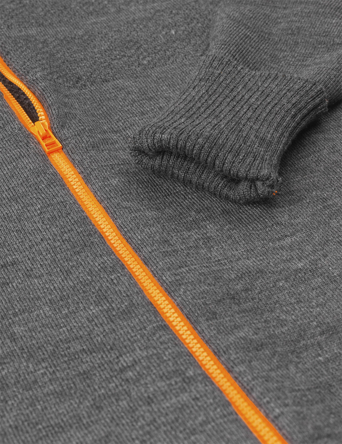 100% Wool Klemens Zip Kontrast