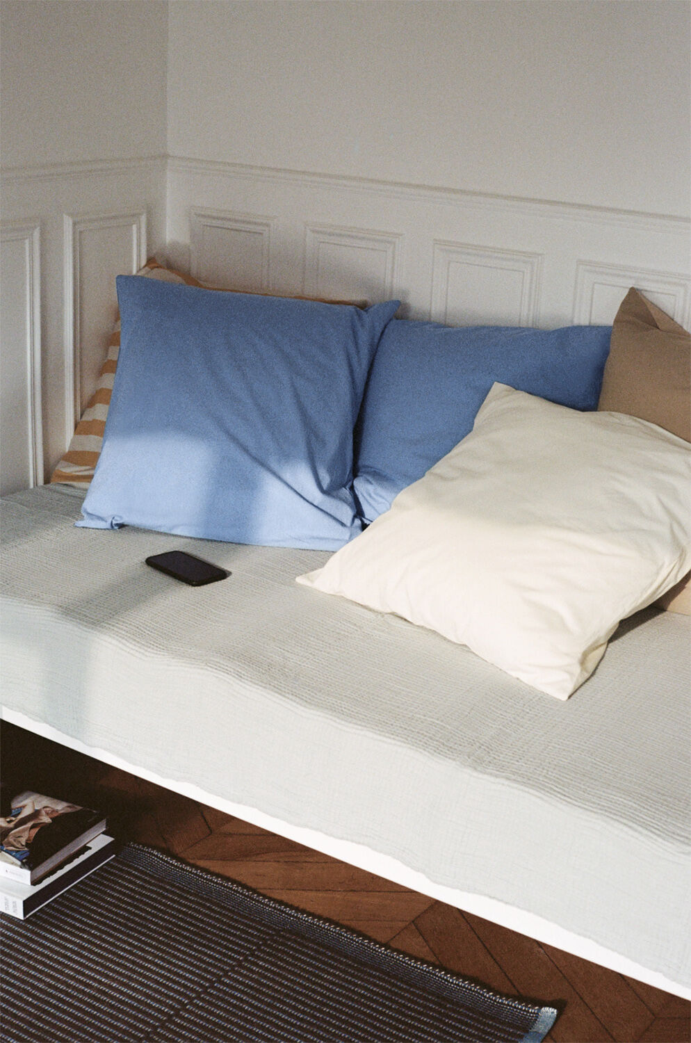 Tapis Mat-60 x 95-Chestnut and blue