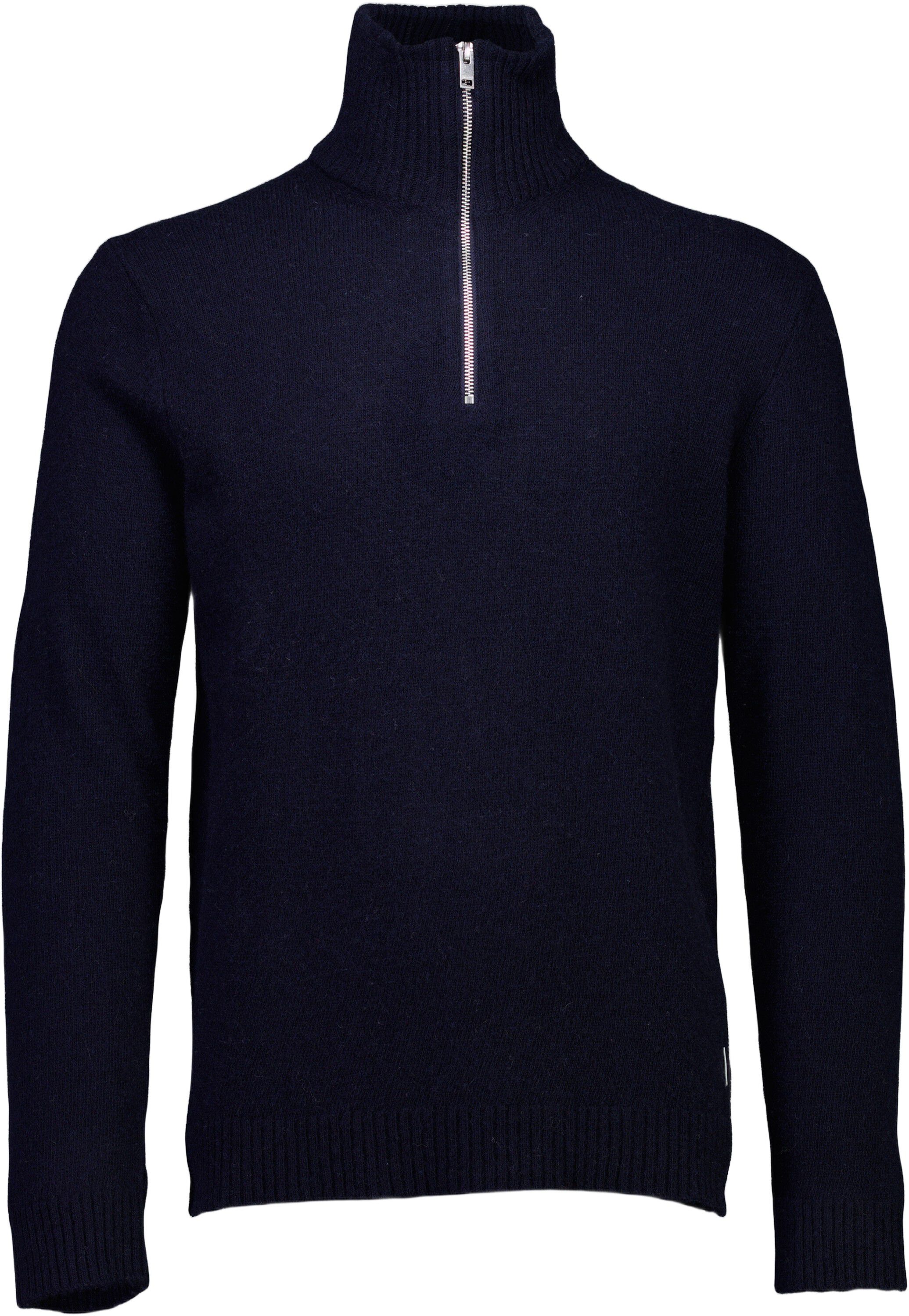 Lambswool half zip knit