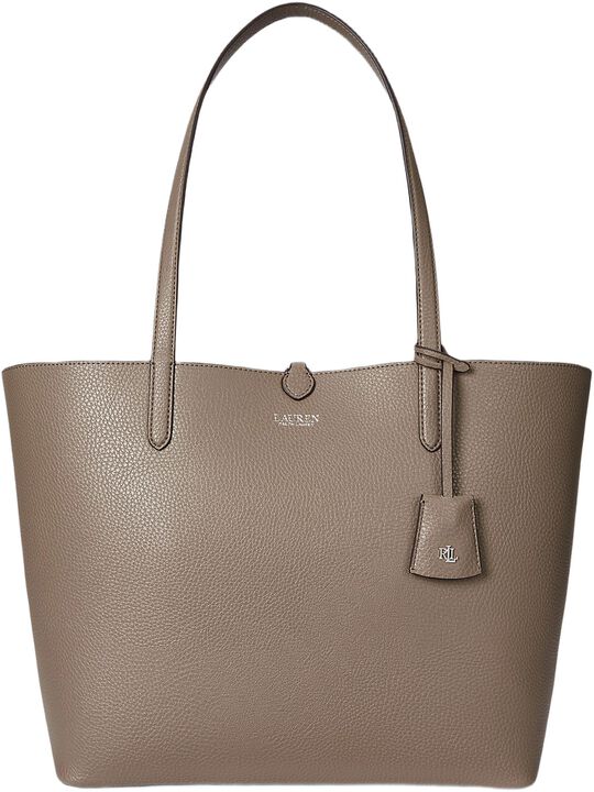Faux-Leather Large Reversible Tote Bag