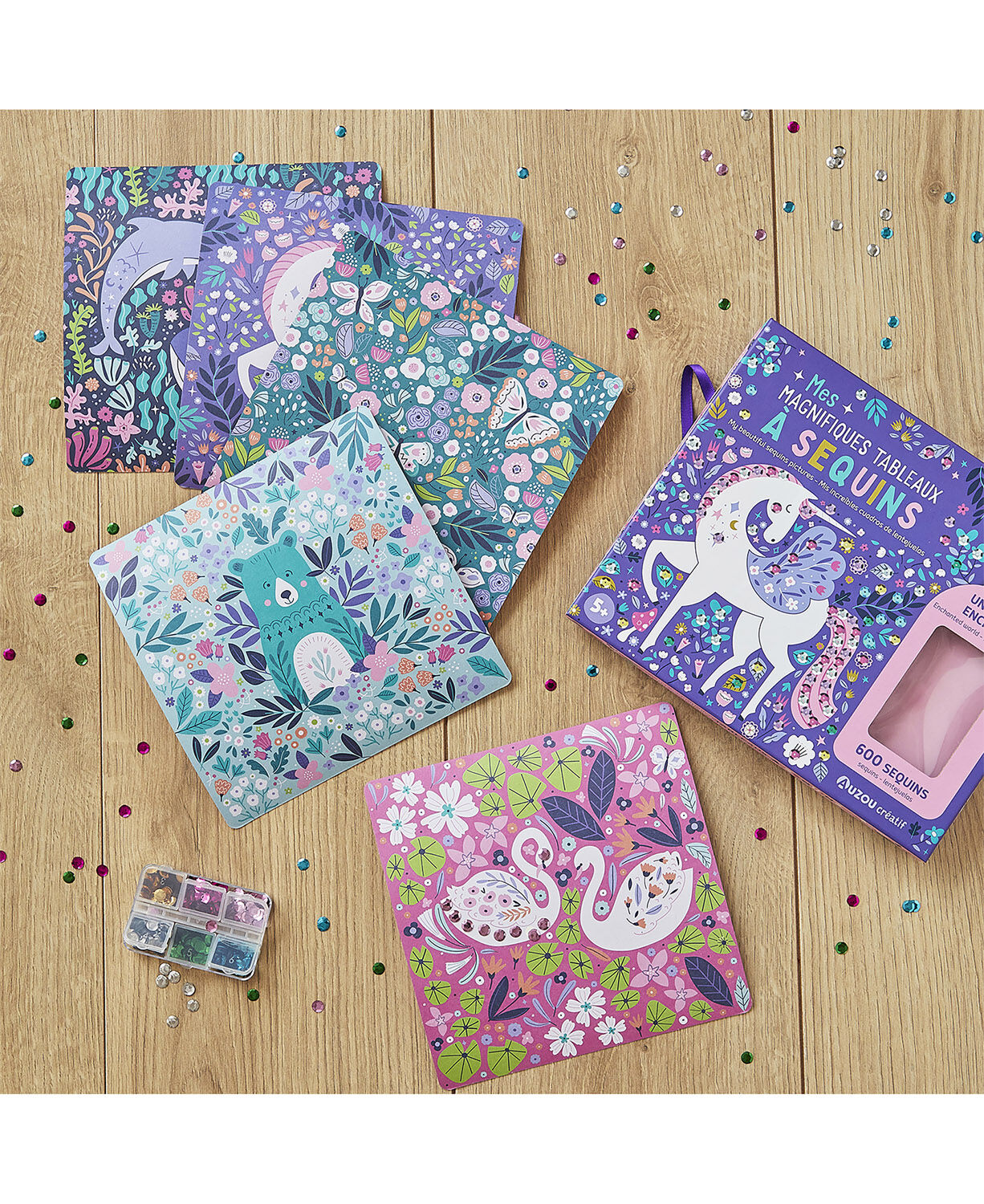 Auzou - Aktivitetss&aelig;t - Kunst med pailletter