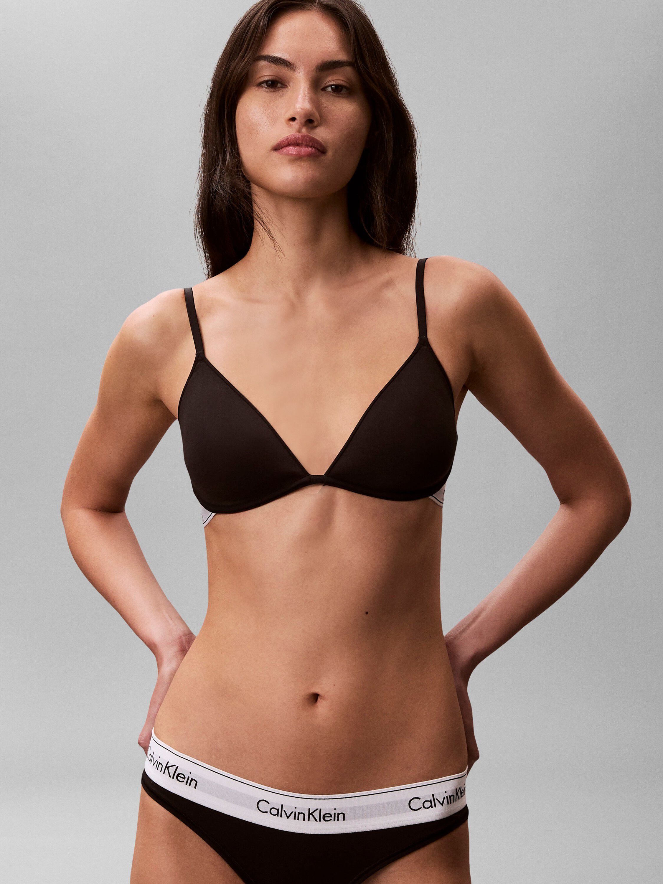 Icon Cotton Modal Lightly Lined Plunge Bra