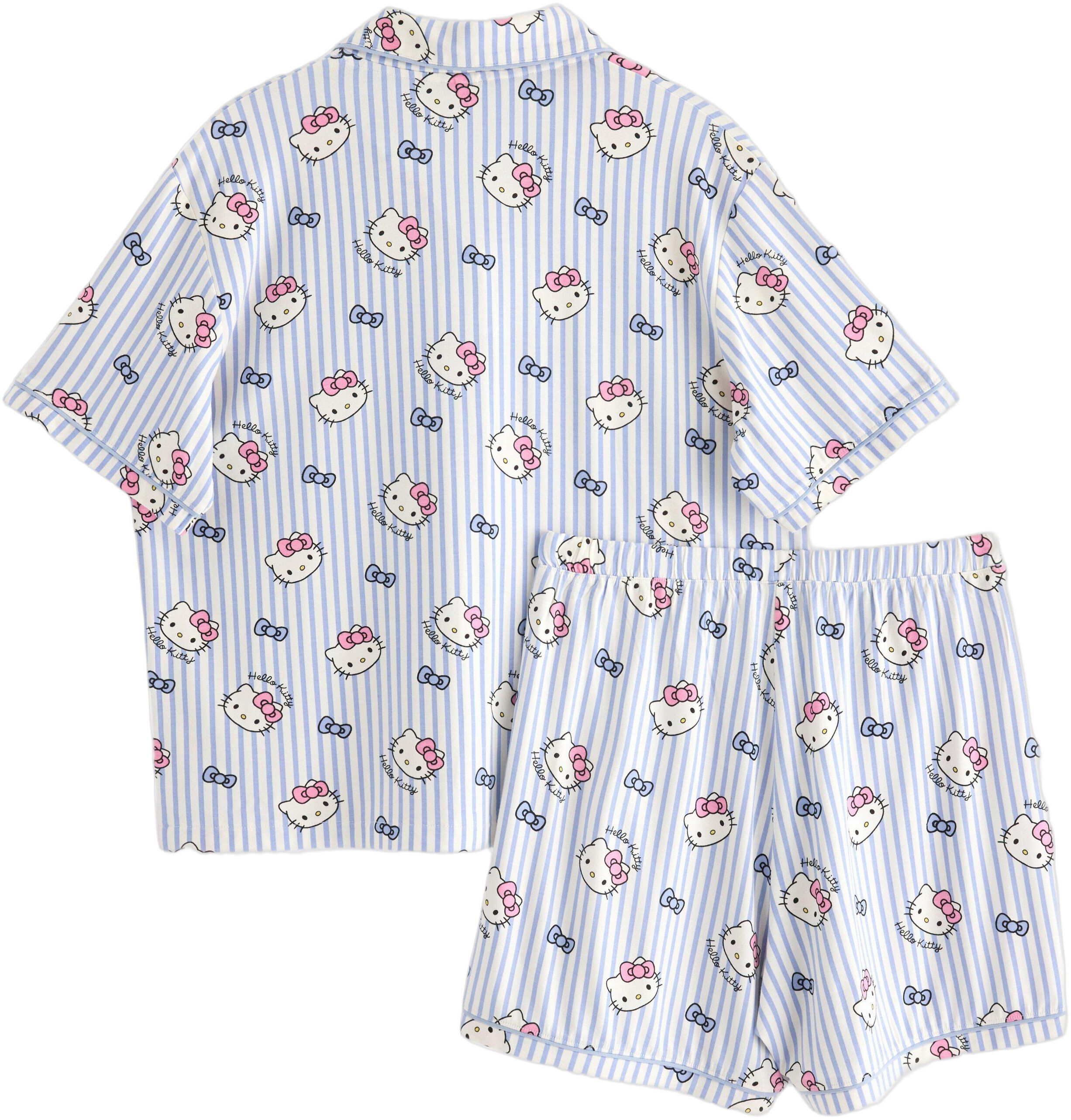 Patterned pyjama set in viscose jer