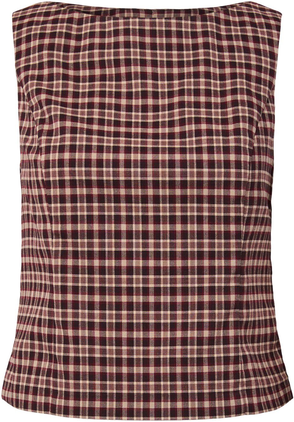 PCALYSSA SL CHECKED TOP