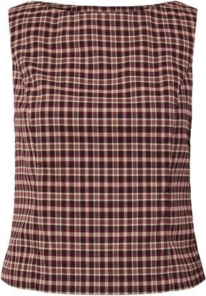 PCALYSSA SL CHECKED TOP