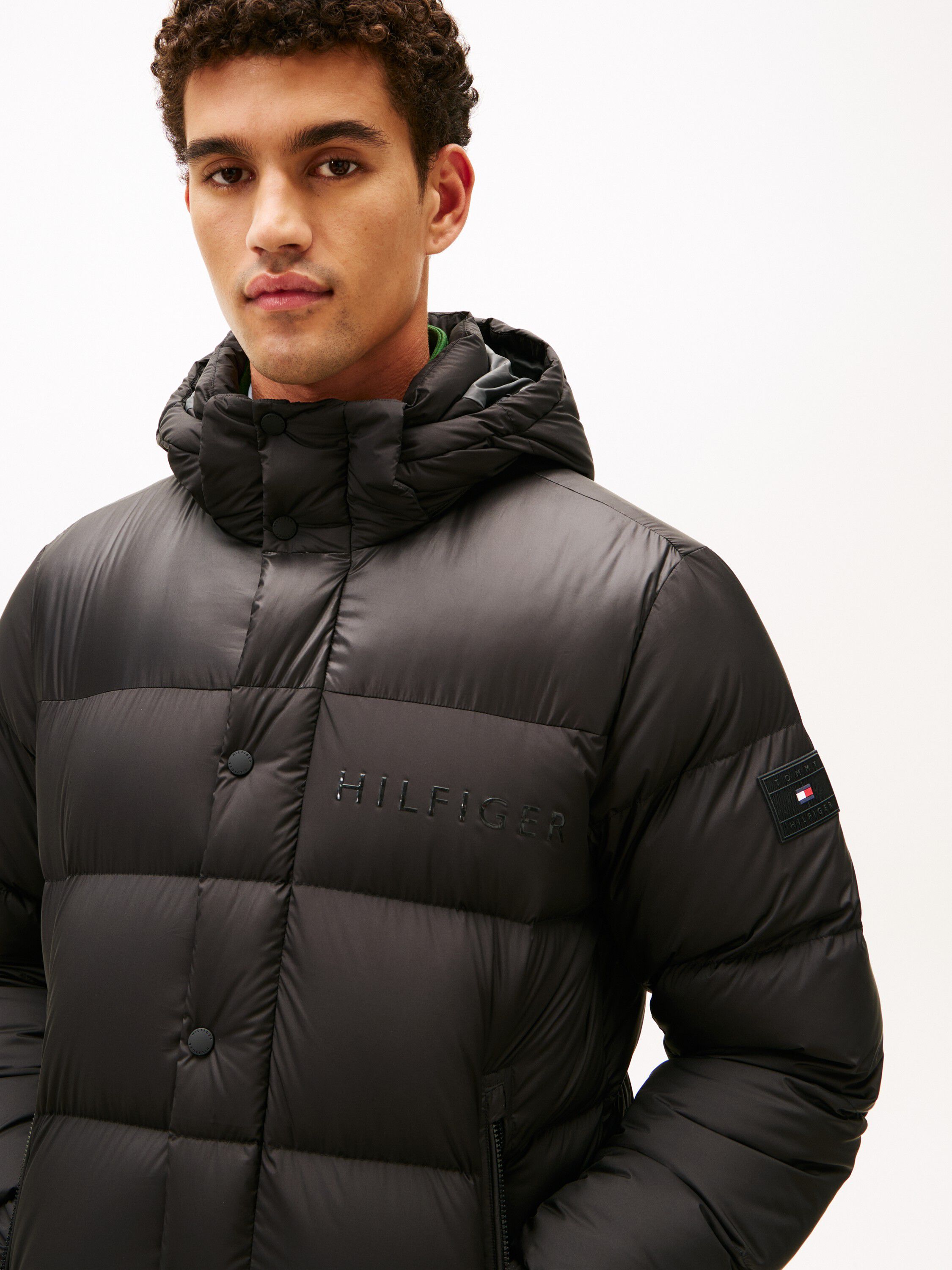MIX DOWN HOODED PUFFER