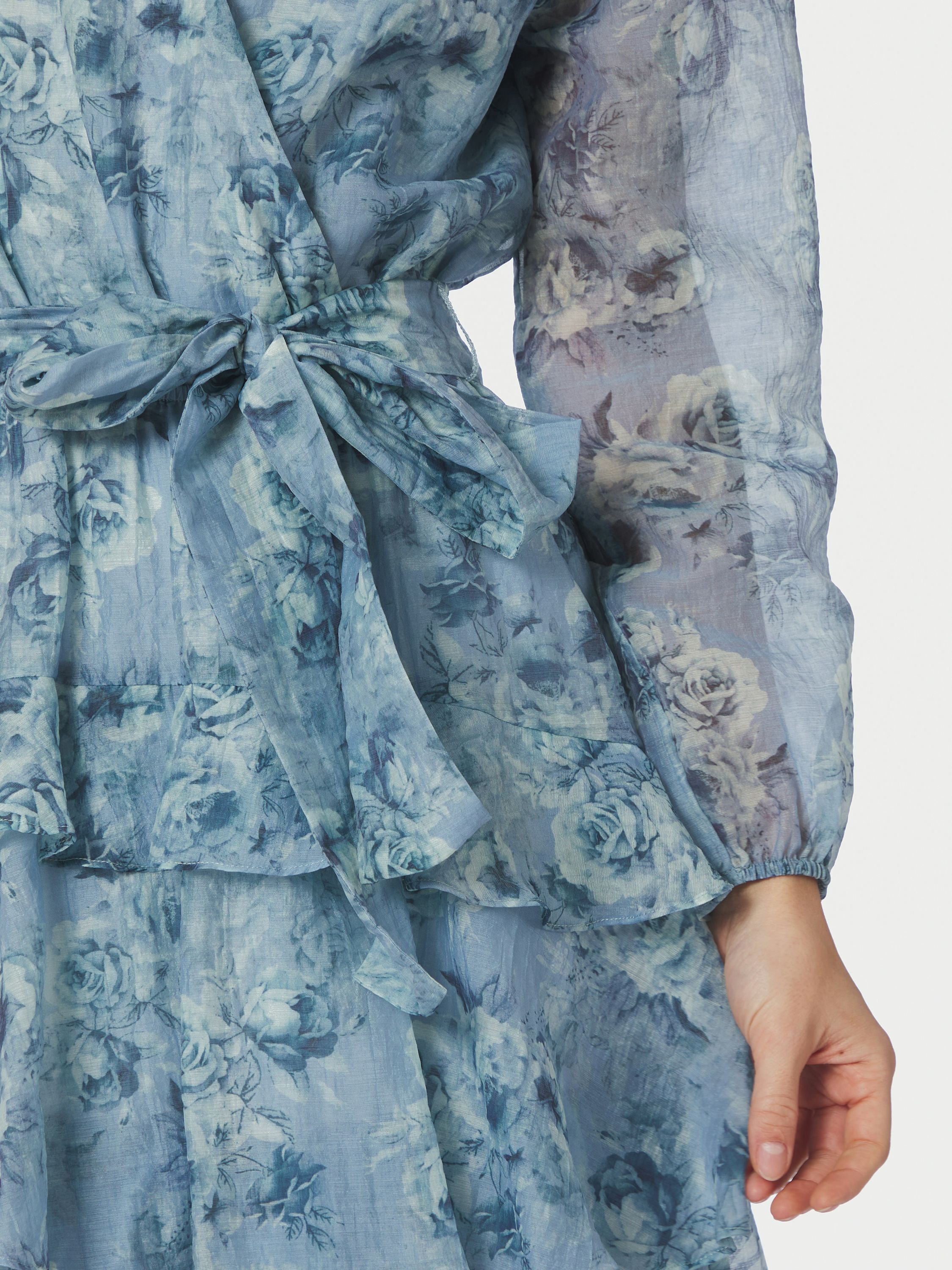 Denila Crepe Print Dress