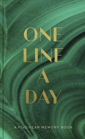 One Line a Day - Green w/Gold