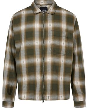 Larkspur Zip Plaid Flannel Shirt Mo