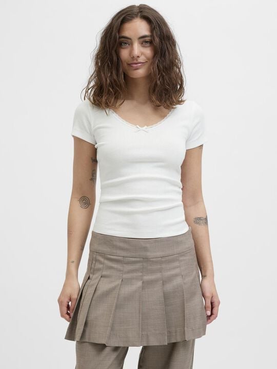 JXFAME STR SS LACE TOP JRS