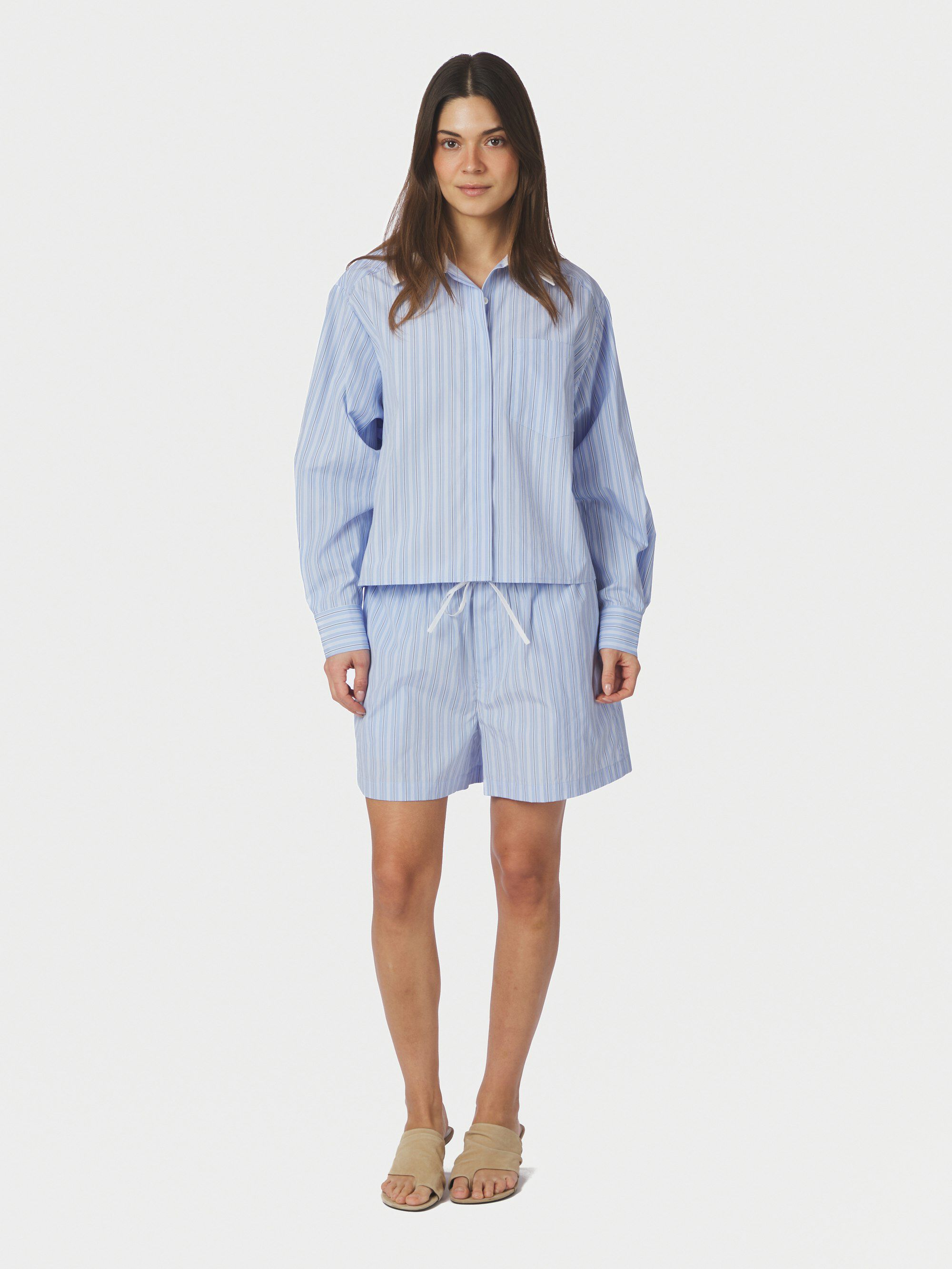 Camell Stripe Shorts
