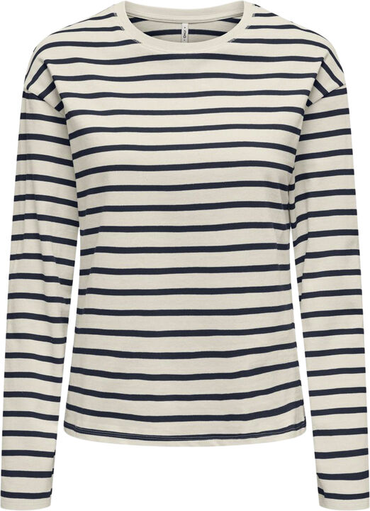 ONLNEW SOPH LIFE L/S O-NECK TOP BOX