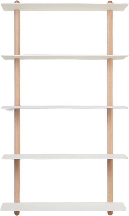 Nivo hylde stor E lys eg/ hvid