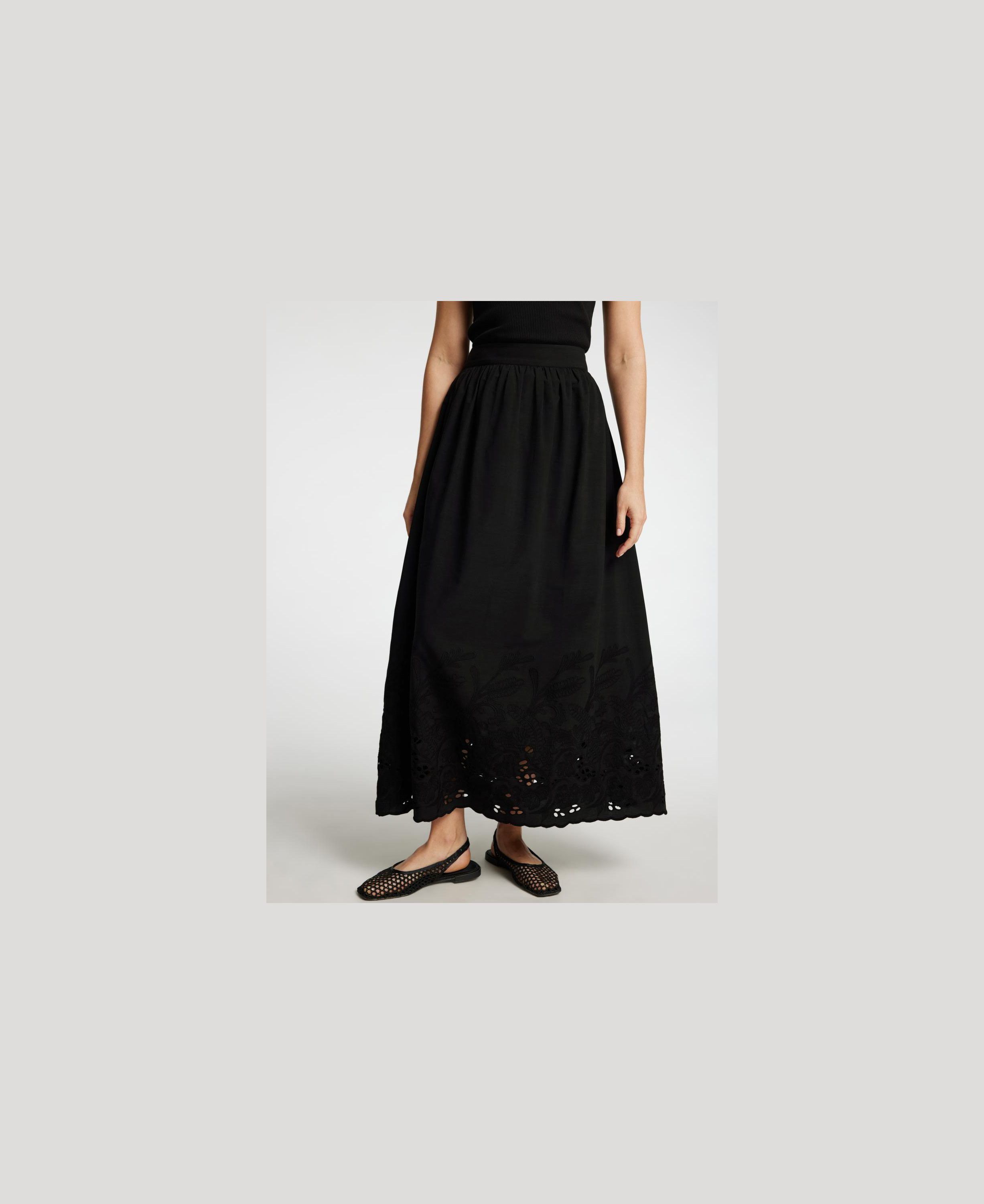 SLFDAHLIA HW ANKLE BRODERI SKIRT B