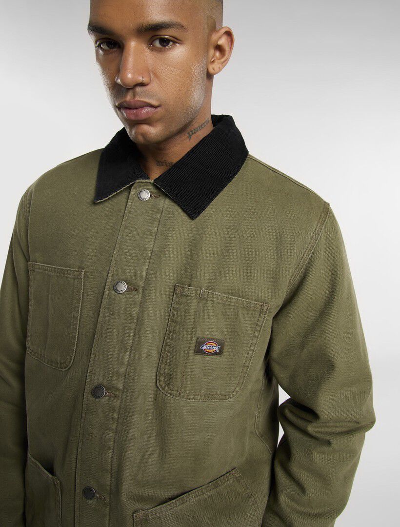 CHORE JACKET LINED CANVAS MILITARY