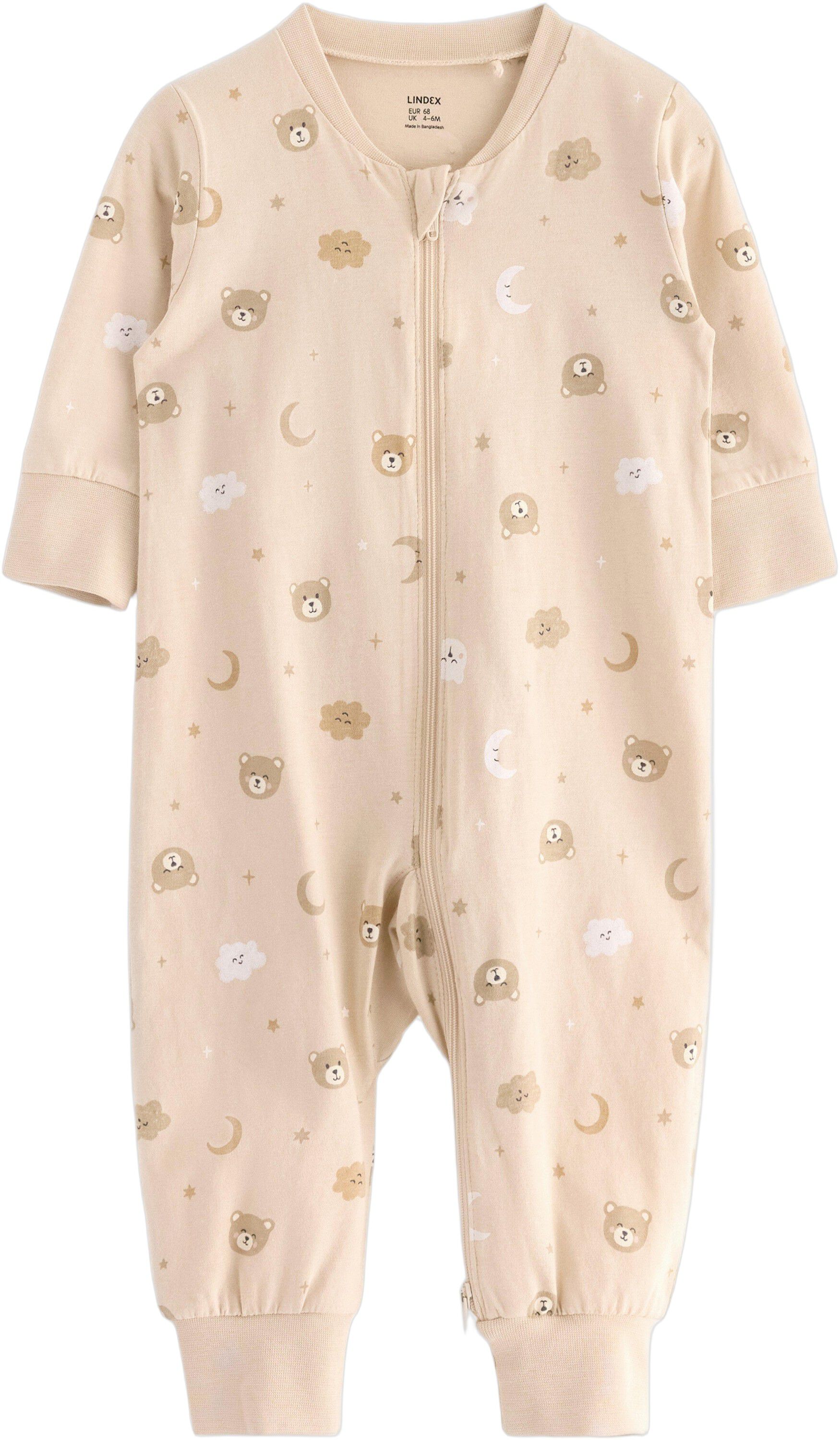 Pyjamas i ekologisk bomull med l&aring;n