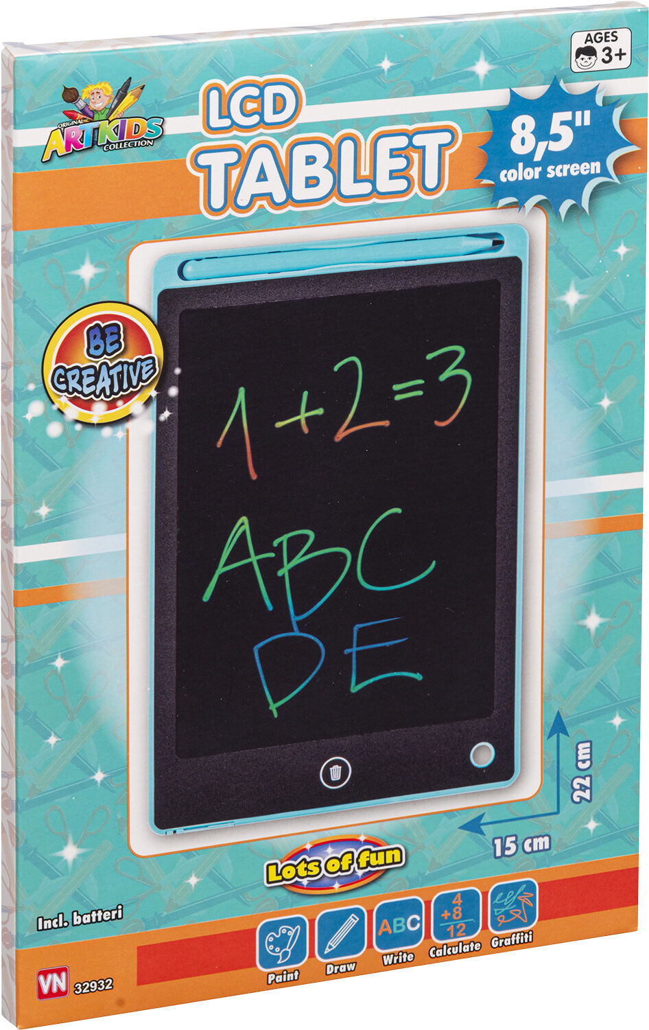 ARTK LCD TEGNETAVLE 21cm