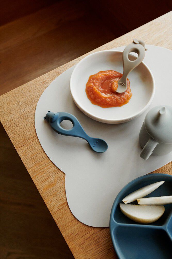 Liva silicone spoon 4-pack Safari/b