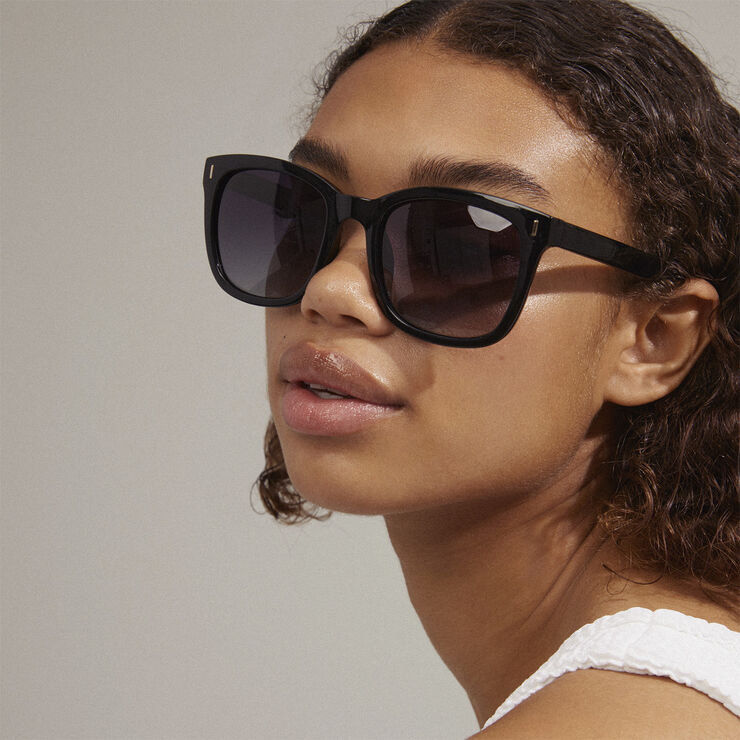 KATYA recycled iconic retro sunglasses black