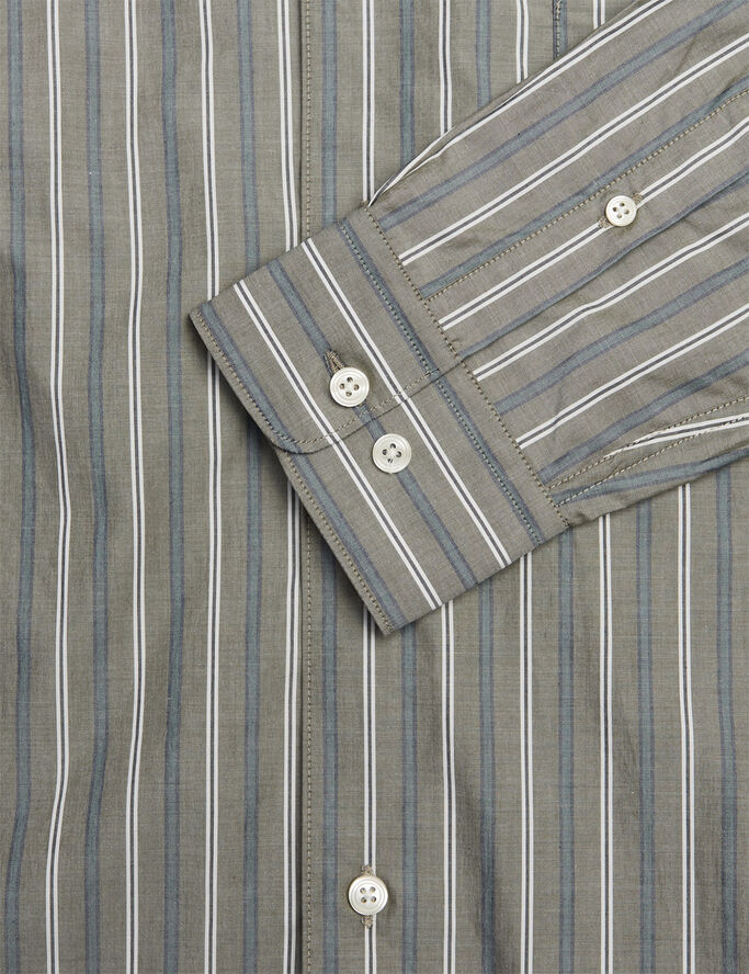 Cotton Poplin Stripe Malte Shirt