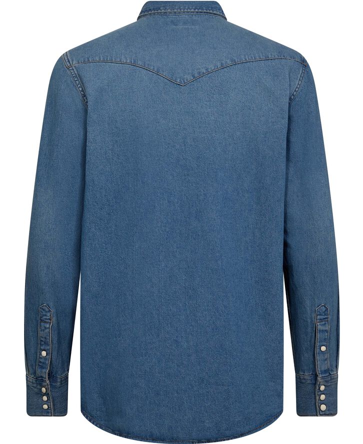 WESTERN SHIRT MID LIGHT WASH