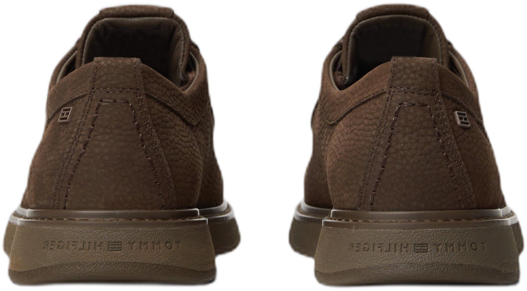 Leather Lace-Up Moc Toe Loafers