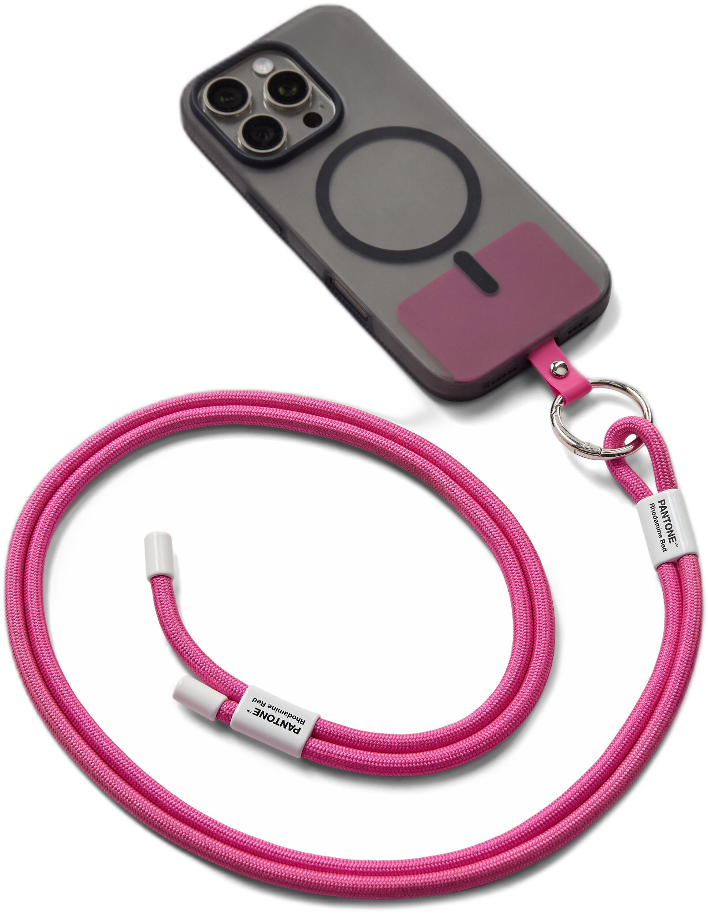 Pantone ADJUSTABLE PHONESTRAP - Rhodamine Red