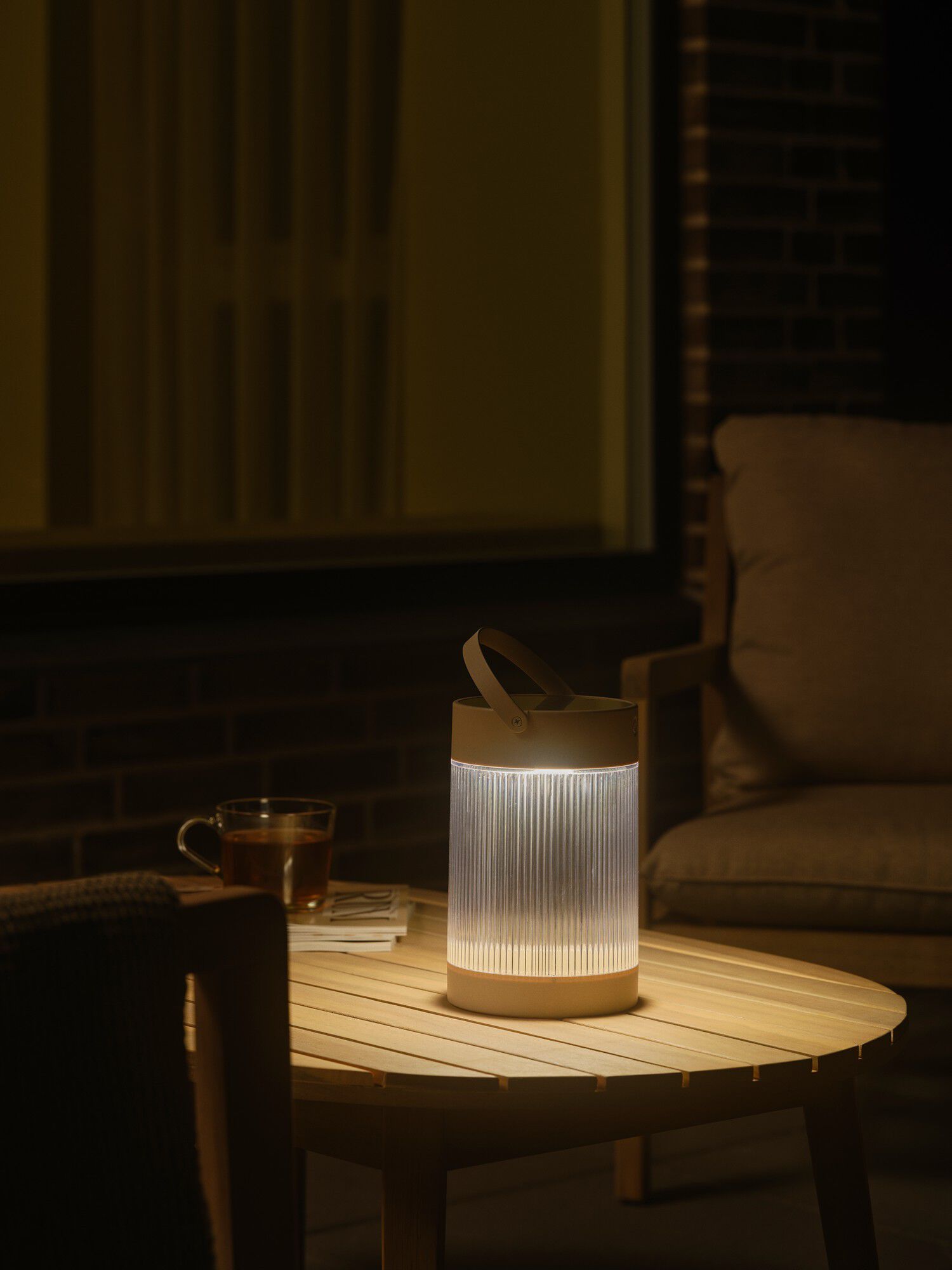 Coupar Solar | Bordlampe | Sandfarvet