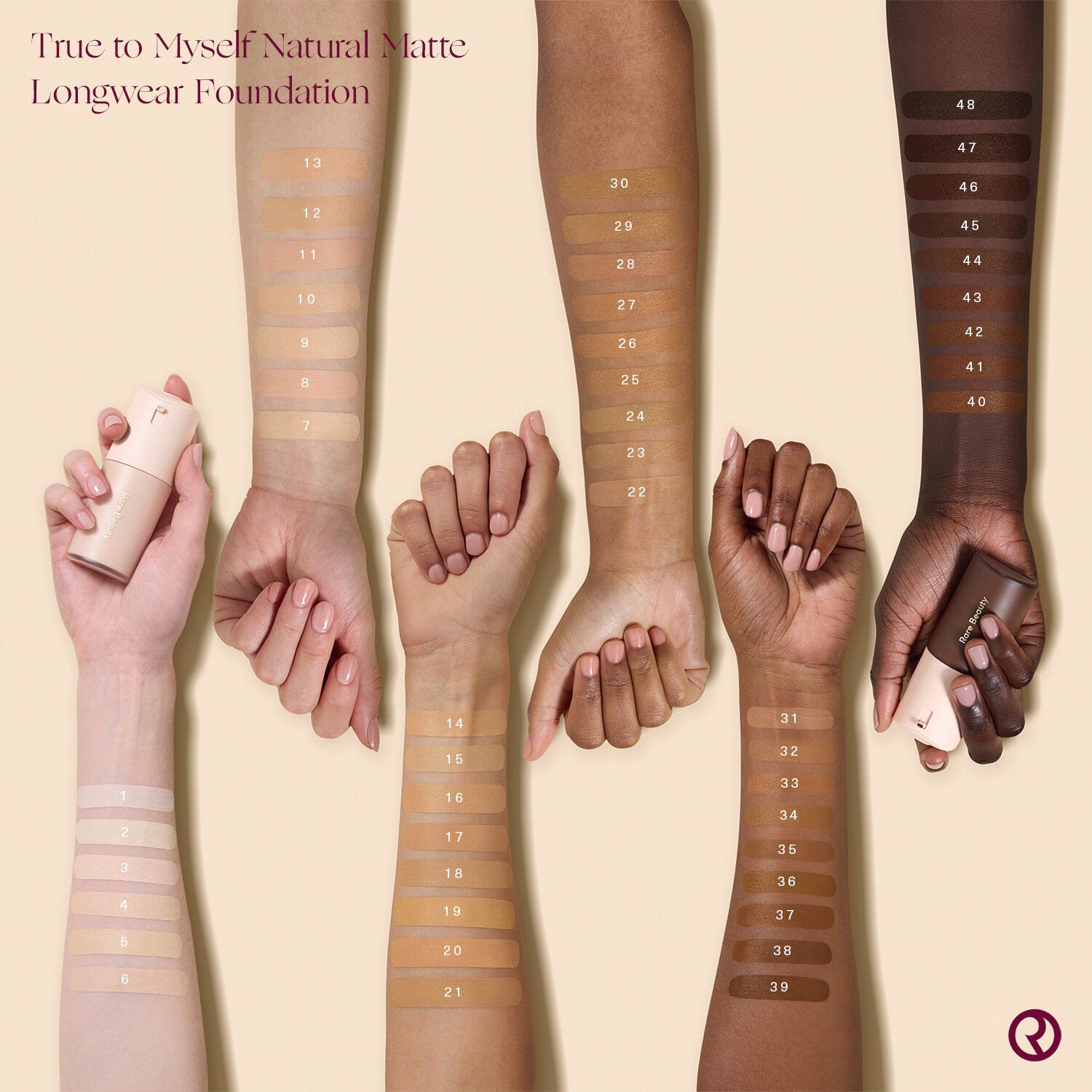 True To Myself - Naturligt matt foundation med l&aring;ng h&aring;llbarhet