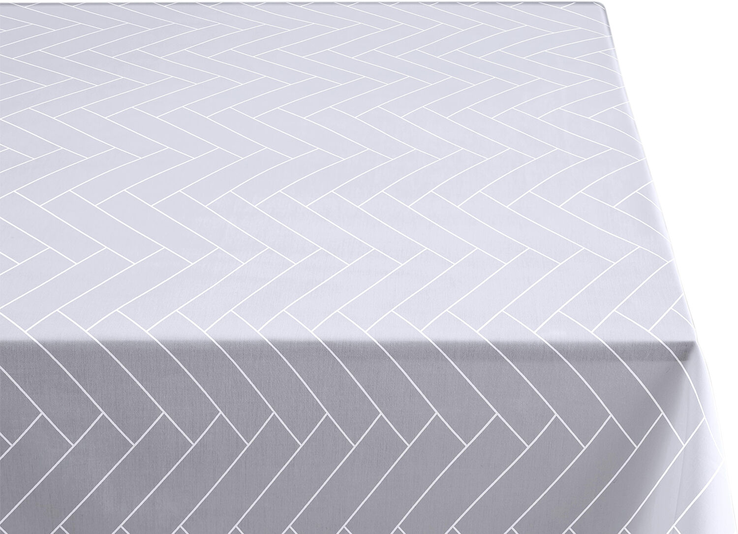 Duk Tiles Damast Optisk vit