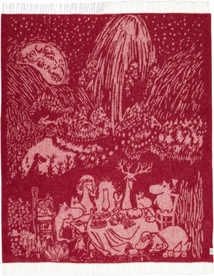 Moomin Arabia 130x170cm uldt&aelig;ppe Festlige &Oslash;jeblikke