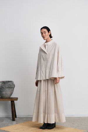 Poplin flared shirt - Smea