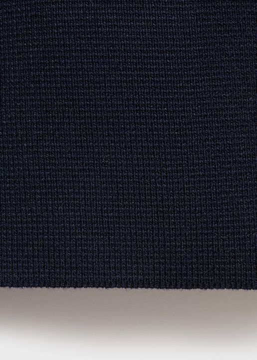 Fine-knit boat-neck sweater