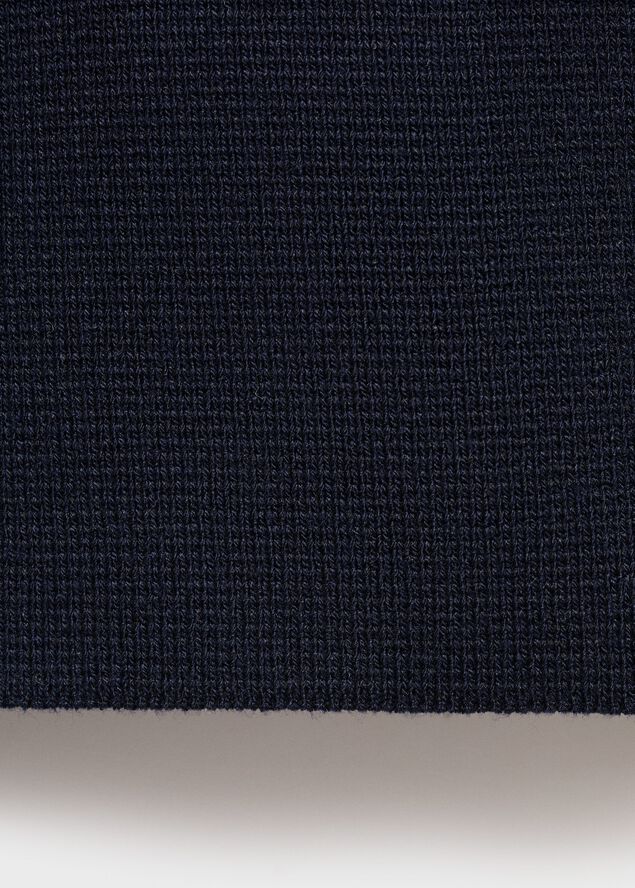 Fine-knit boat-neck sweater
