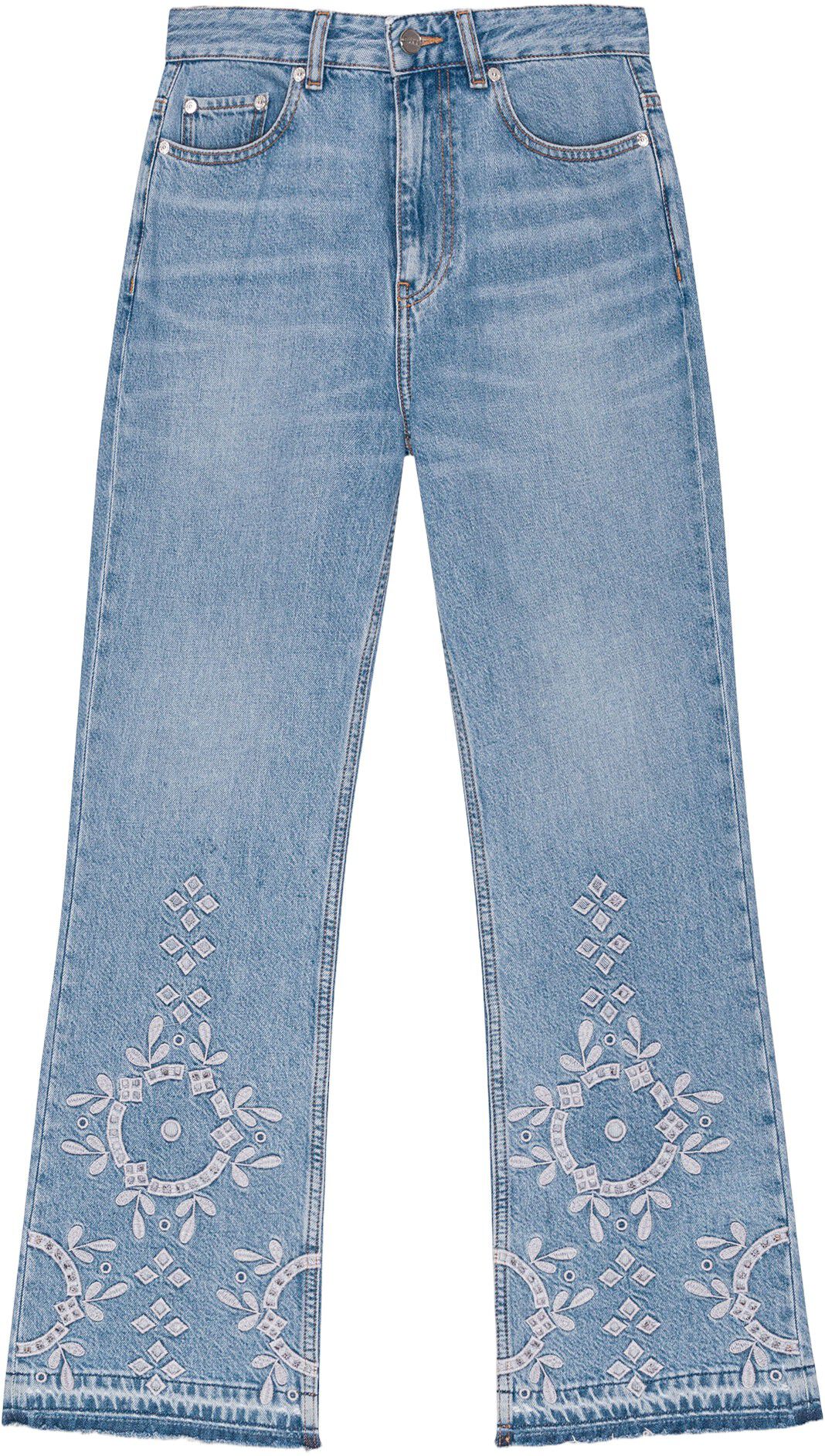 Broderie Anglaise Denim Betzy Cropp