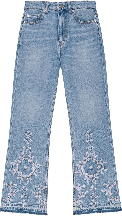 Broderie Anglaise Denim Betzy Cropp