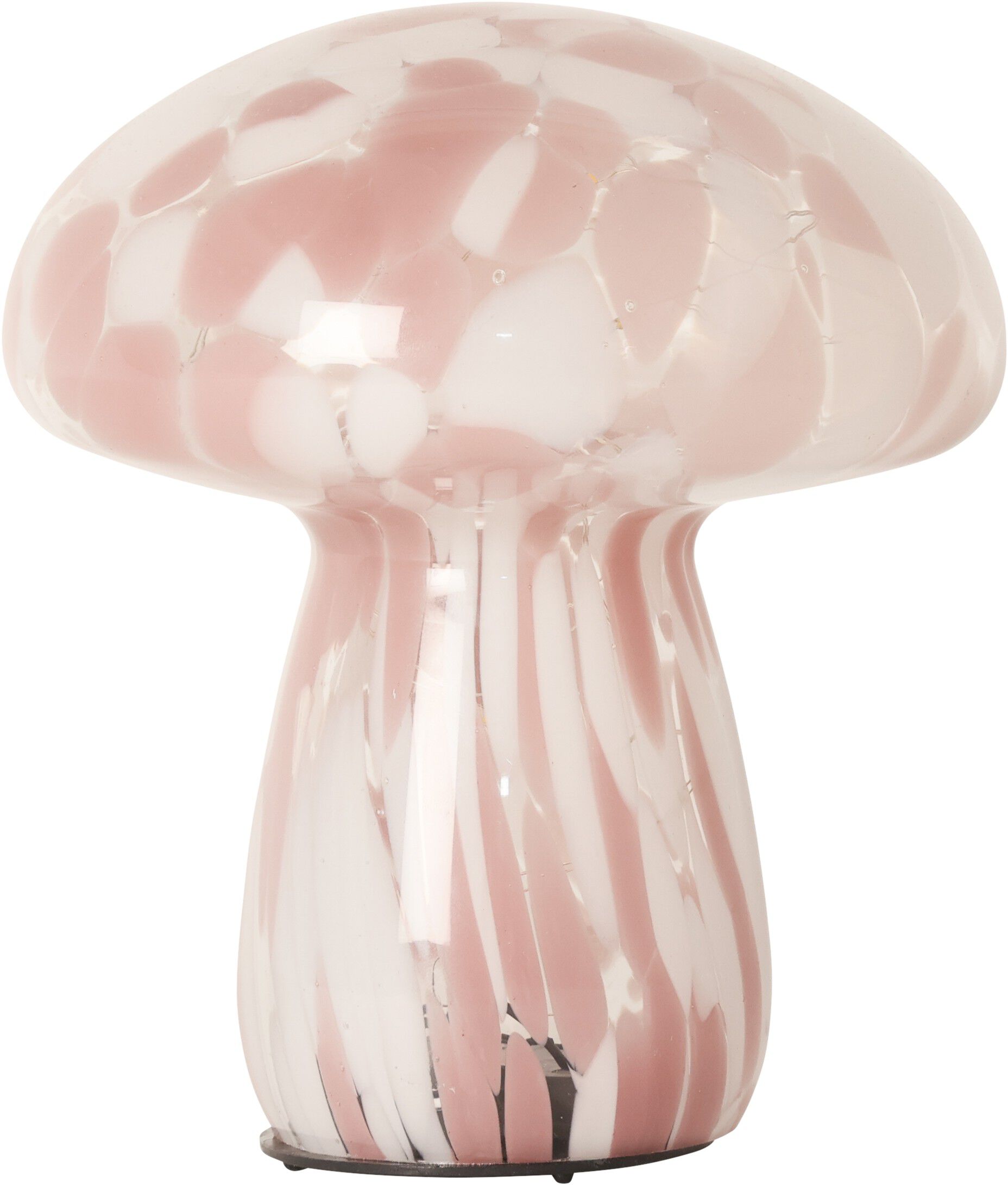 Lampe Mushy, chips, pink/hvid, 17x&oslash;15 cm