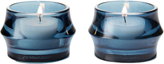 ARC Fyrfadsstage &Oslash;7. 2 cm m&oslash;rk bl&aring; 2 stk.