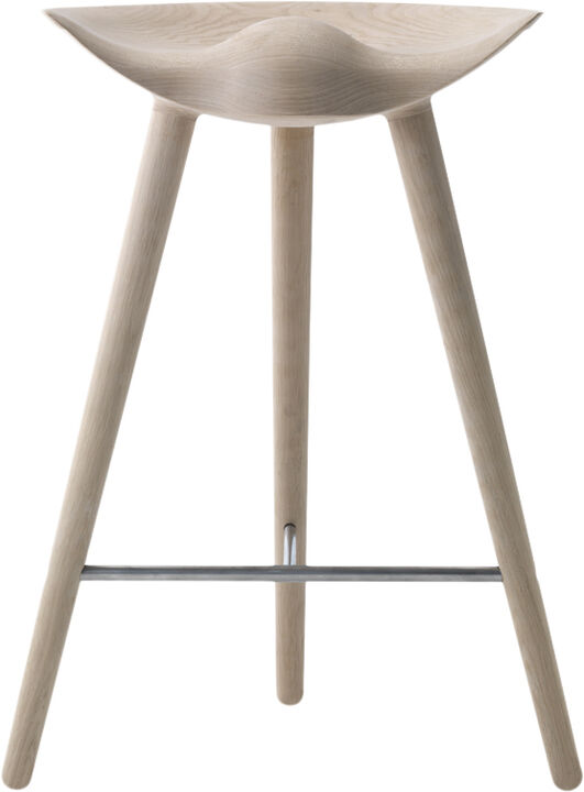 ML 42 - Bord Skammel / Sæbehandlet eg / Rustfrit Stål