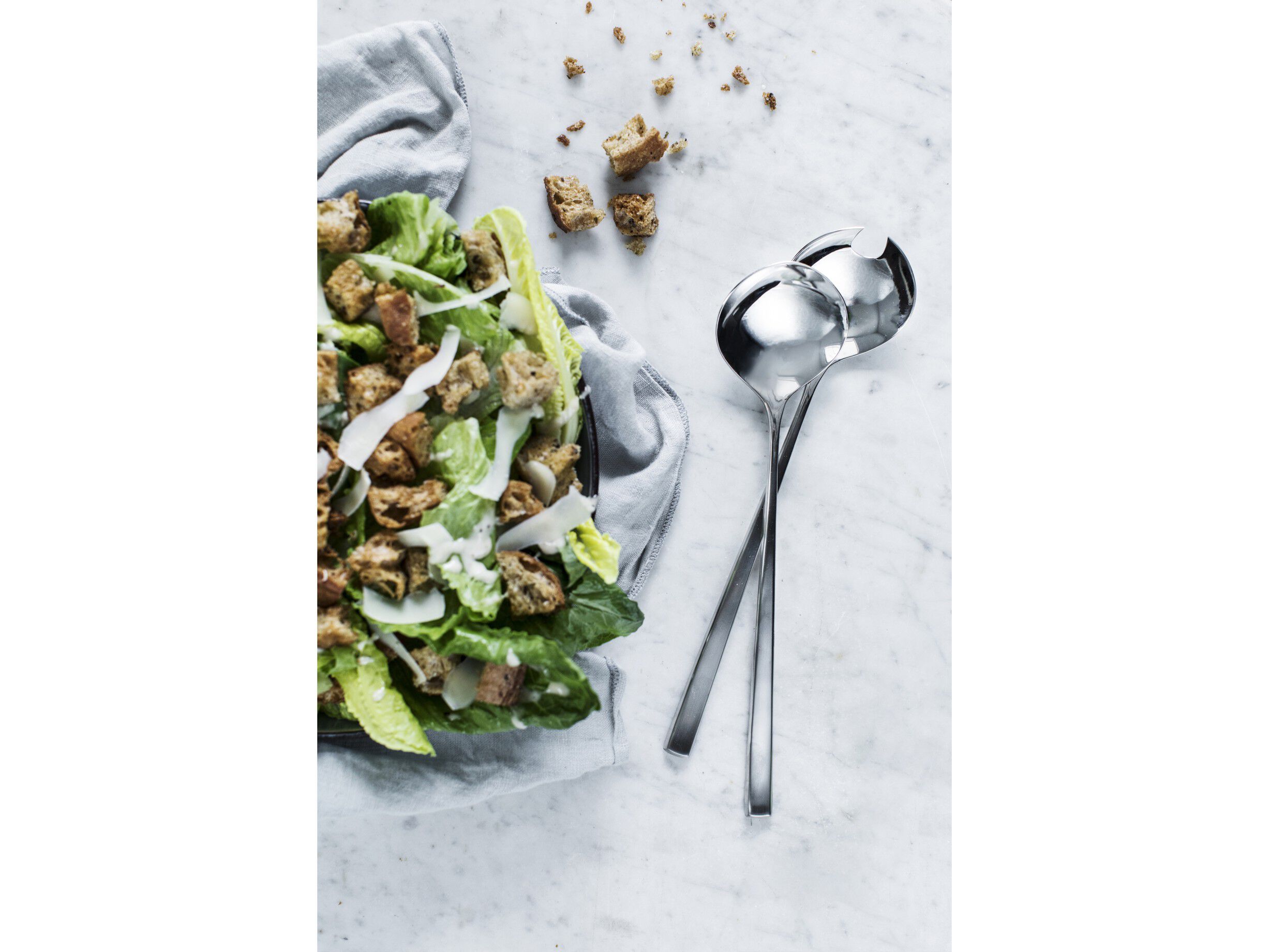 Salladsbestick Fuga 25 cm Matt/Blankt st&aring;l