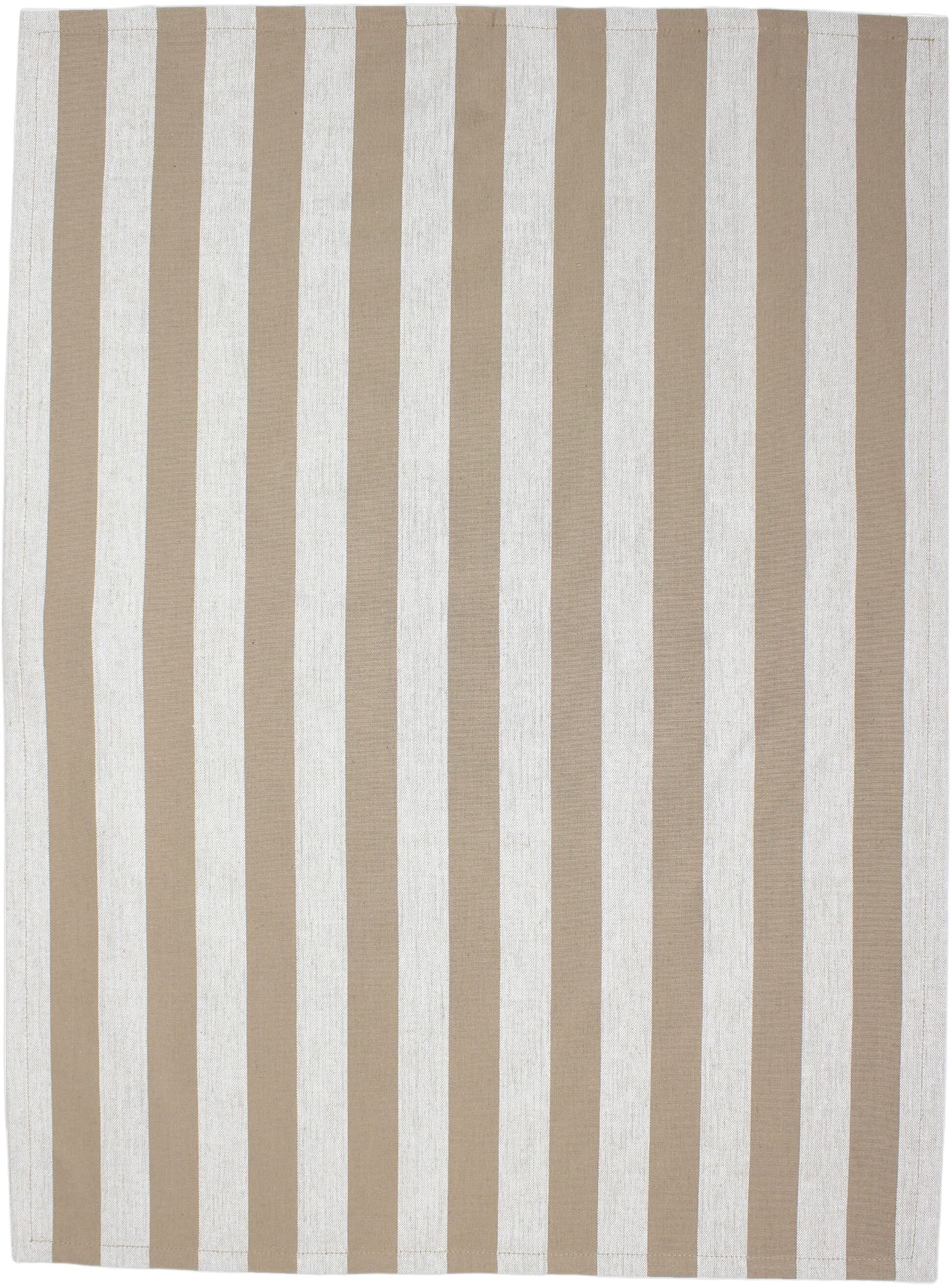 Tea Towels 50x70 cm BIRK - Stripe camel